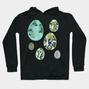 Art Acrylic artwork abstract Easter Egg Hoodie